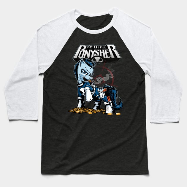 The Ponysher Baseball T-Shirt by poopsmoothie